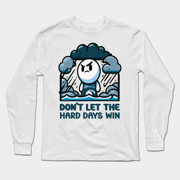 Resilience Amidst the Storm Long Sleeve T-Shirt by maknatess